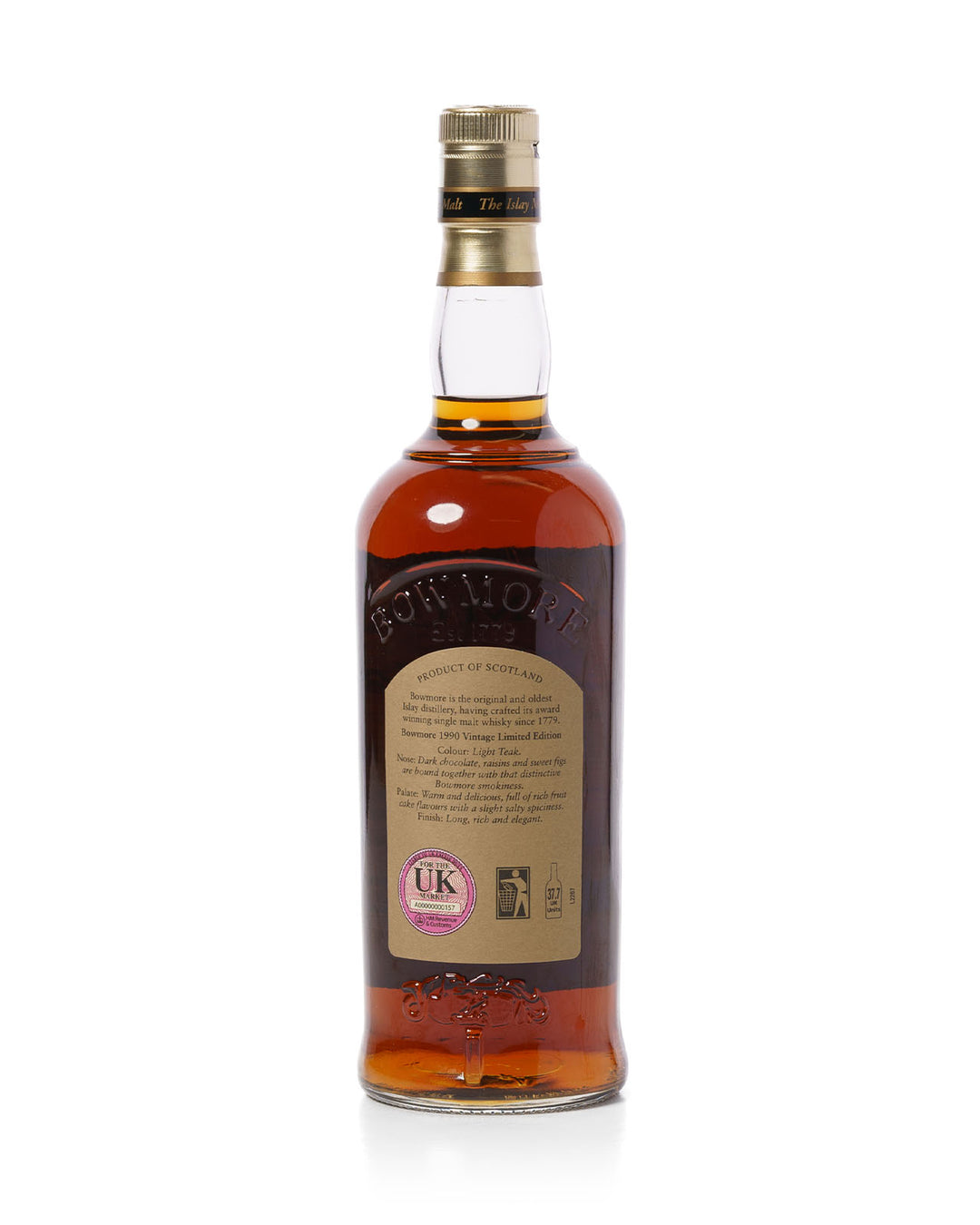 Bowmore 1990 16 Year Old Sherry Matured Natural Cask Strength With Original Box