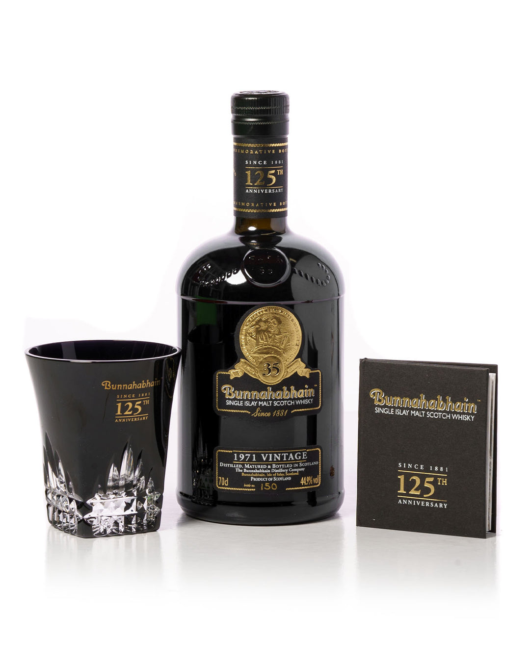 Bunnahabhain 1971 35 Year Old 125th Anniversary Bottled 2006 With Original Box and Glass