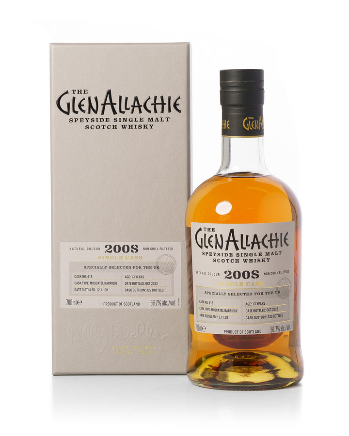 Glenallachie 2008 13 Year Old Single Cask Moscatel Barrique With Original Box