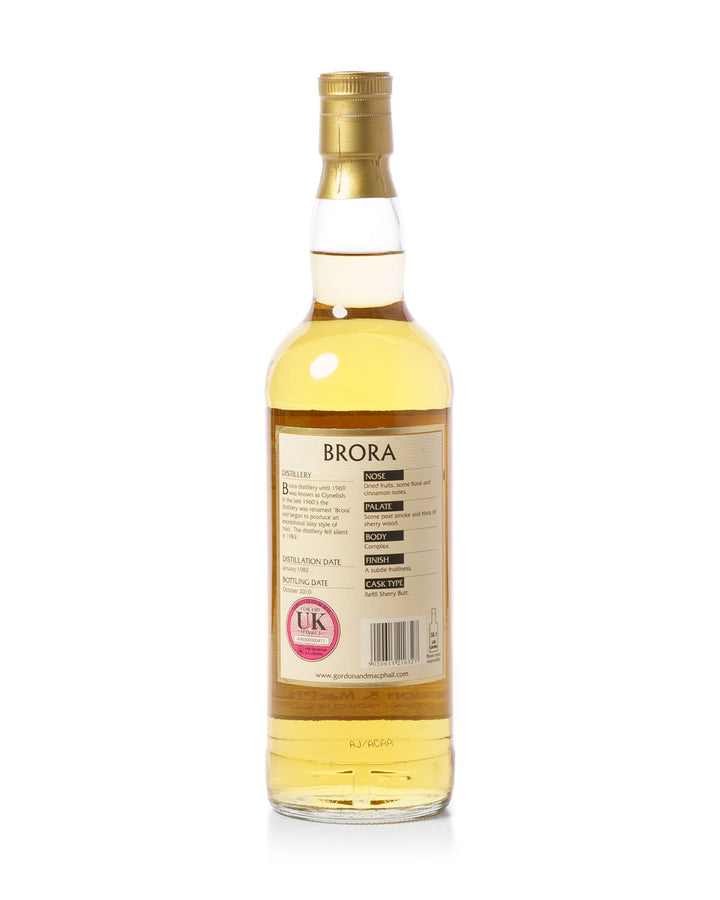 Brora 1982 28 Year Old Connoisseurs Choice Gordon & Macphail Bottled 2010 With Original Box