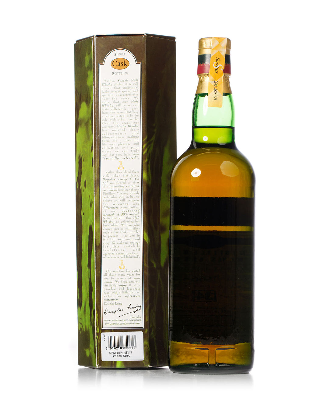 Ben Nevis 1966 34 Year Old Old Malt Cask Douglas Laing Bottled 2001 With Original Box