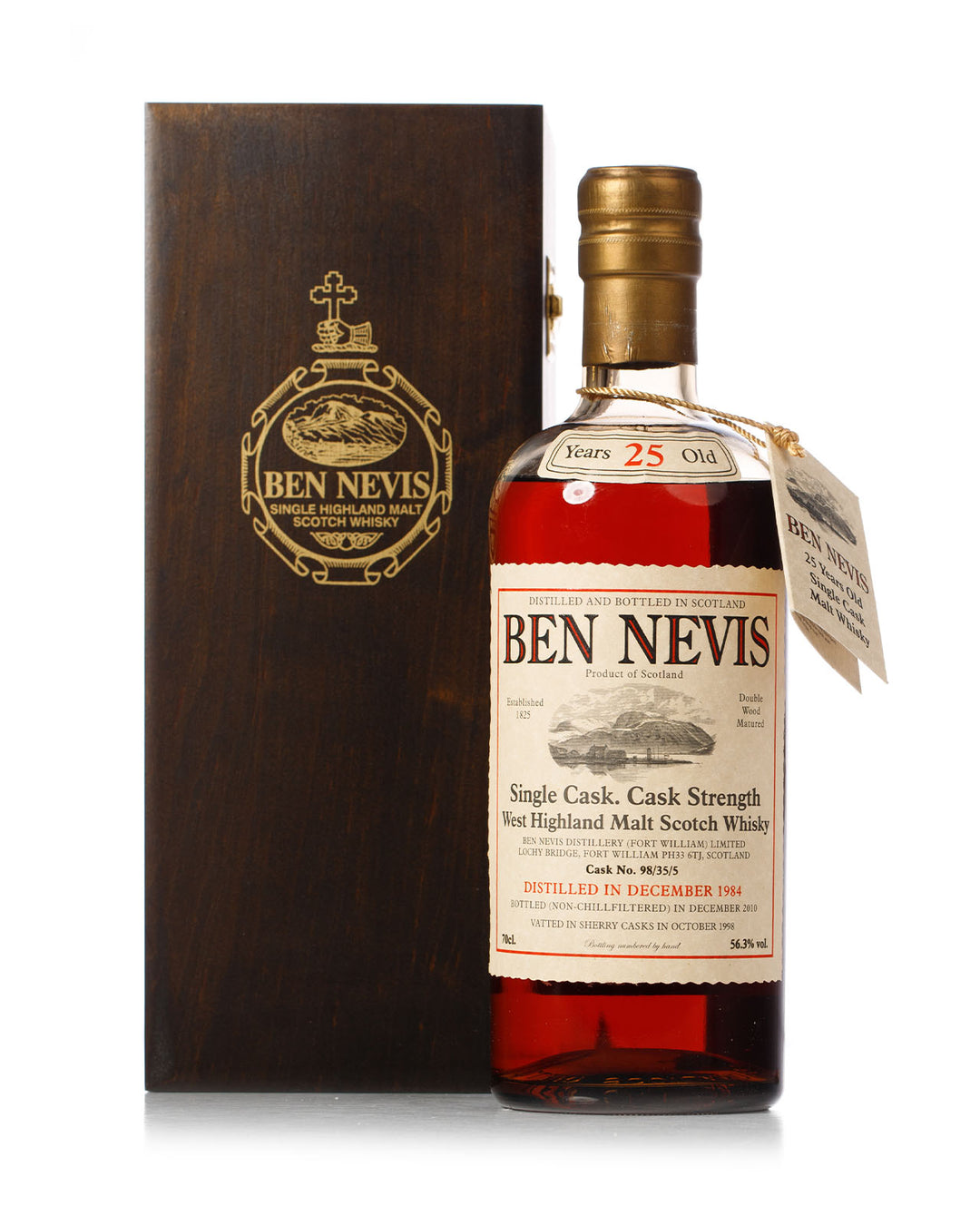 Ben Nevis 1984 25 Year Old Cask Strength Bottled 2010 With Original Box