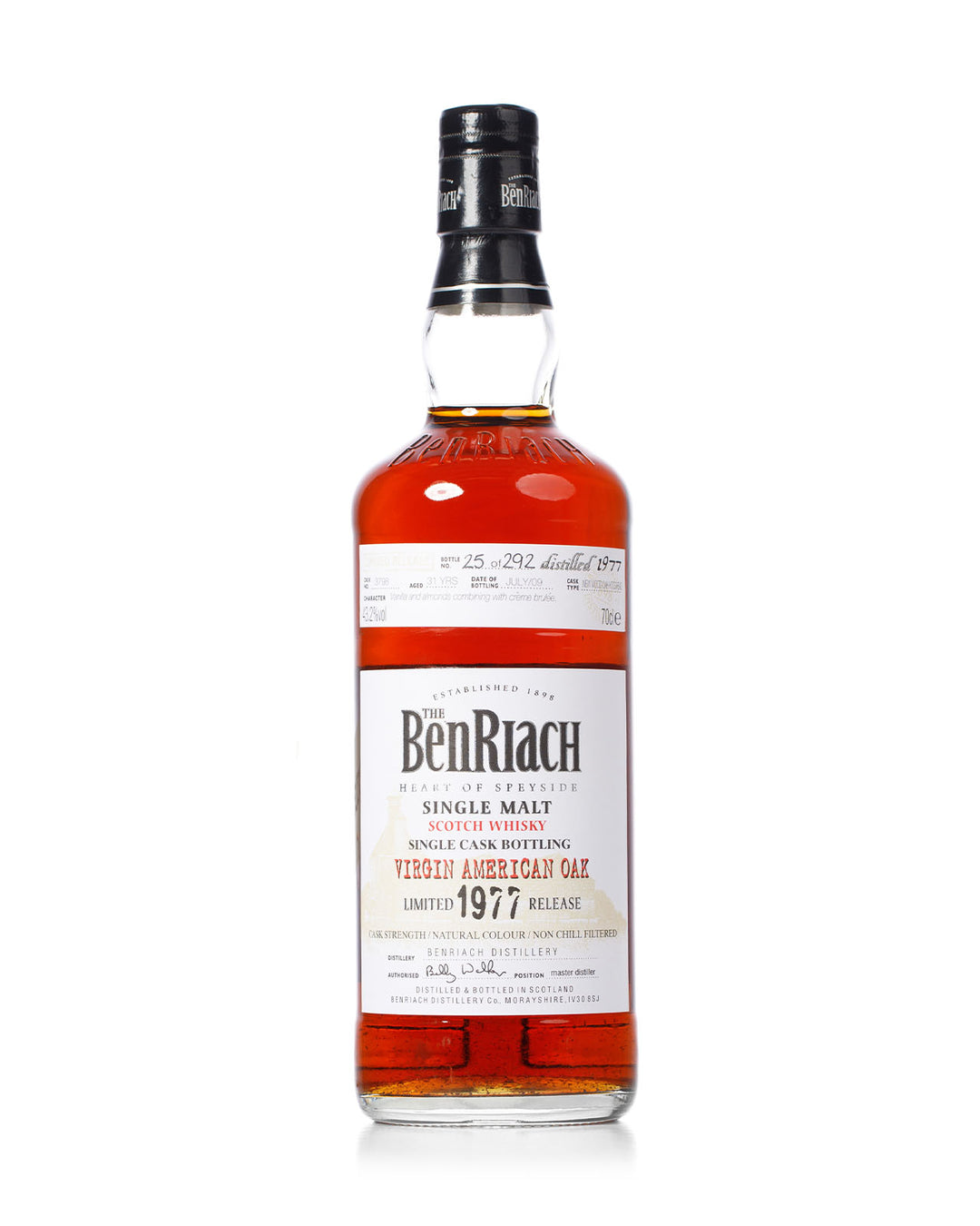 BenRiach 1977 31 Year Old Bottled 2009
