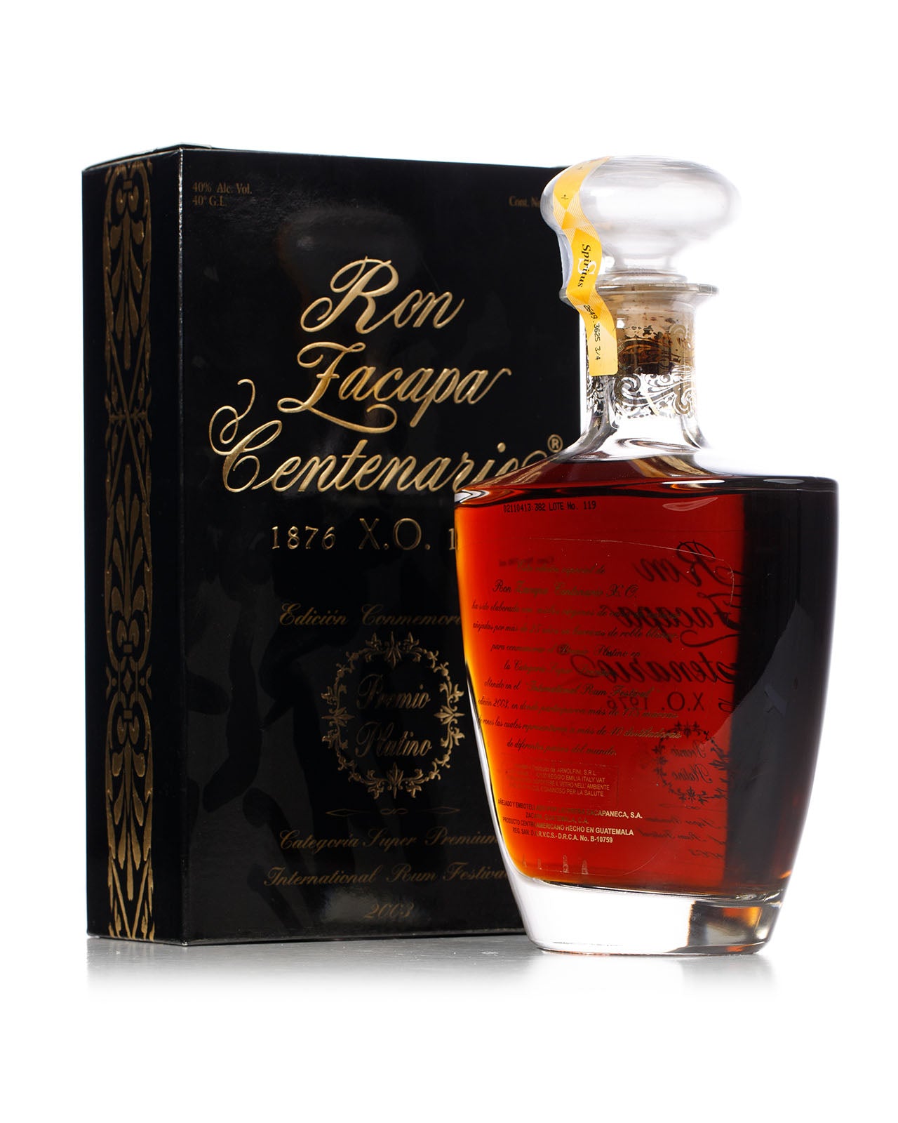 Ron Zacapa Centenario XO 25 Year Old Guatamalan Rum With Original