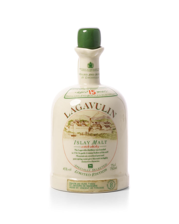 Lagavulin 1980s 15 Year Old White Horse in Ceramic Bottle