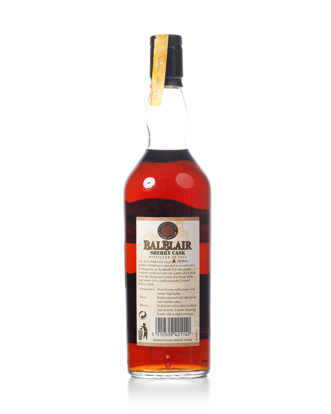 Balblair 1974 27 Year Old Highland Selection Bottled 2001