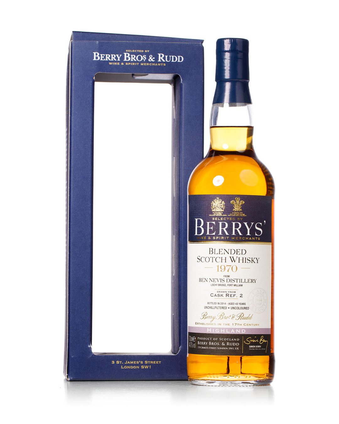 Ben Nevis 1970 43 Year Old Berry Bros & Rudd Blend Bottled 2014