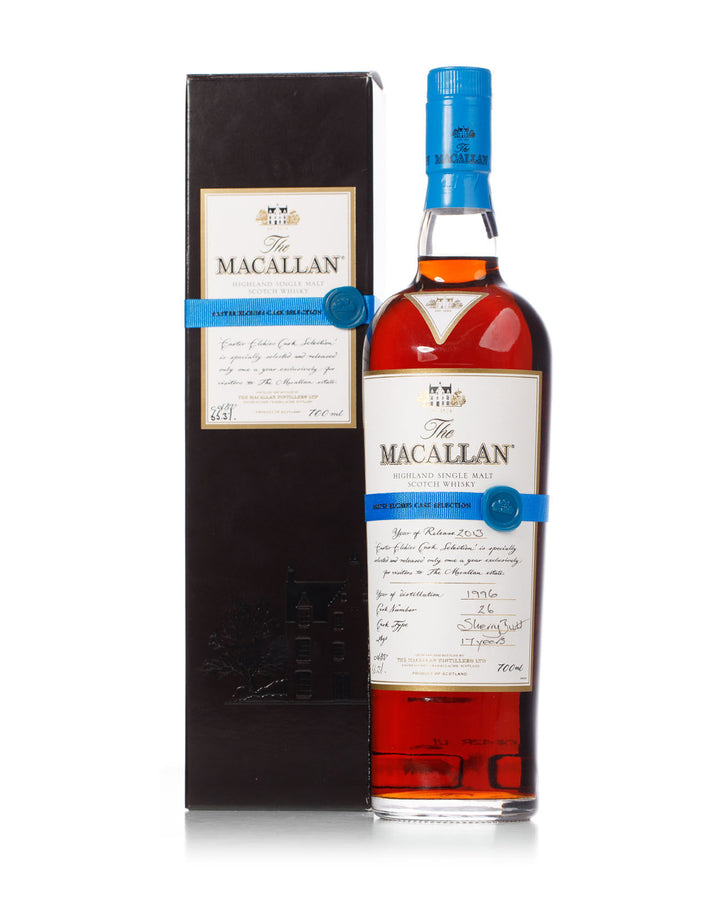 Macallan 1996 17 Year Old Easter Elchies Blue Ribbon Bottled 2013 With Original Box