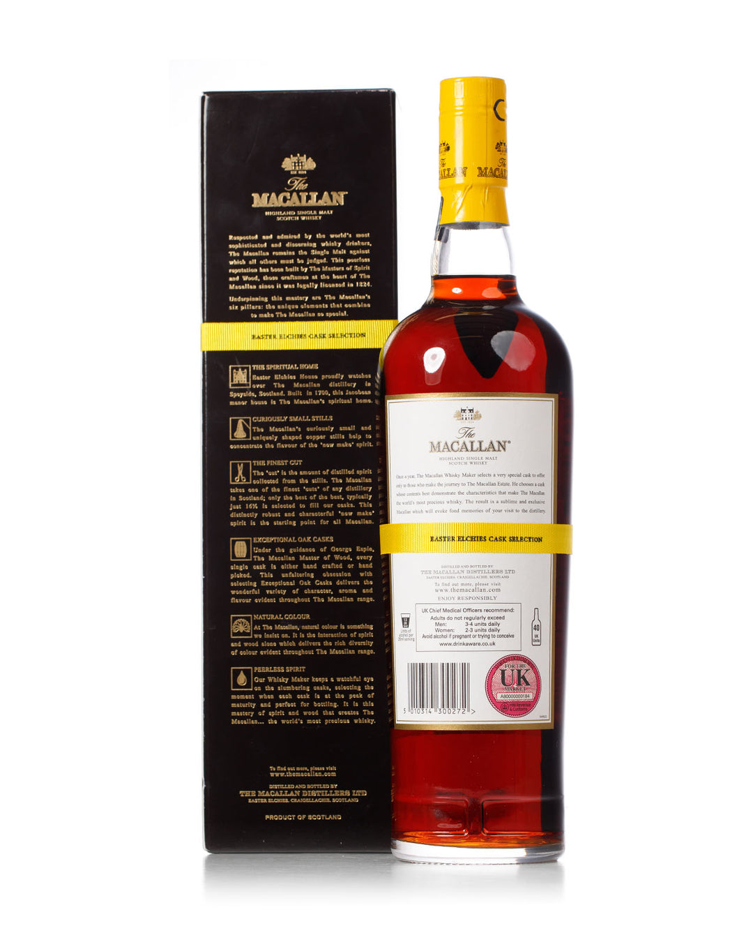 Macallan 1999 13 Year Old Easter Elchies Yellow Ribbon Bottled 2012 With Original Box
