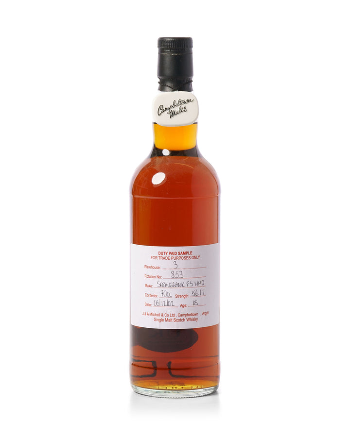 Springbank 18 Year Old Cage Bottling F S HHD 853