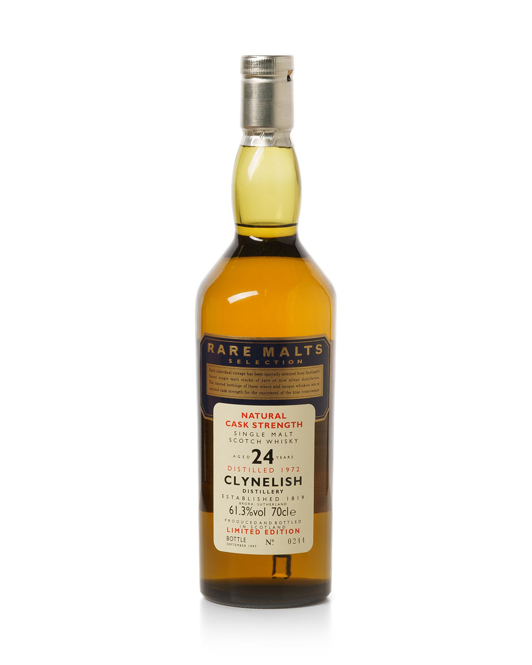 Clynelish 1972 24 Year Old Rare Malts Selection Bottled 1997 61.3% ABV With Original Box