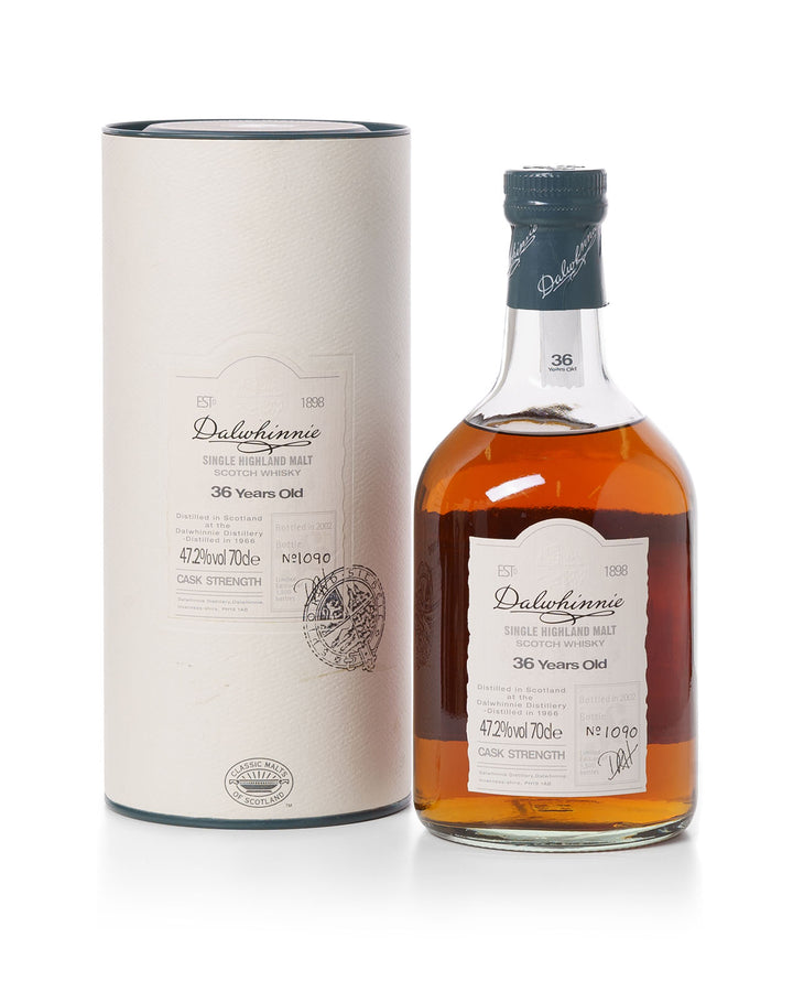 Dalwhinnie 1966 36 Year Old Cask Strength Bottle #1090 With Original Tube