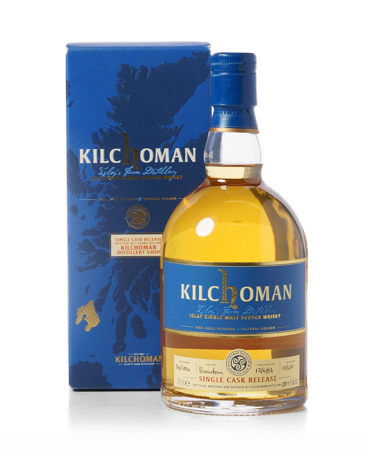 Kilchoman 5 Year Old Single Cask Release Bottled 2011 With Original Box