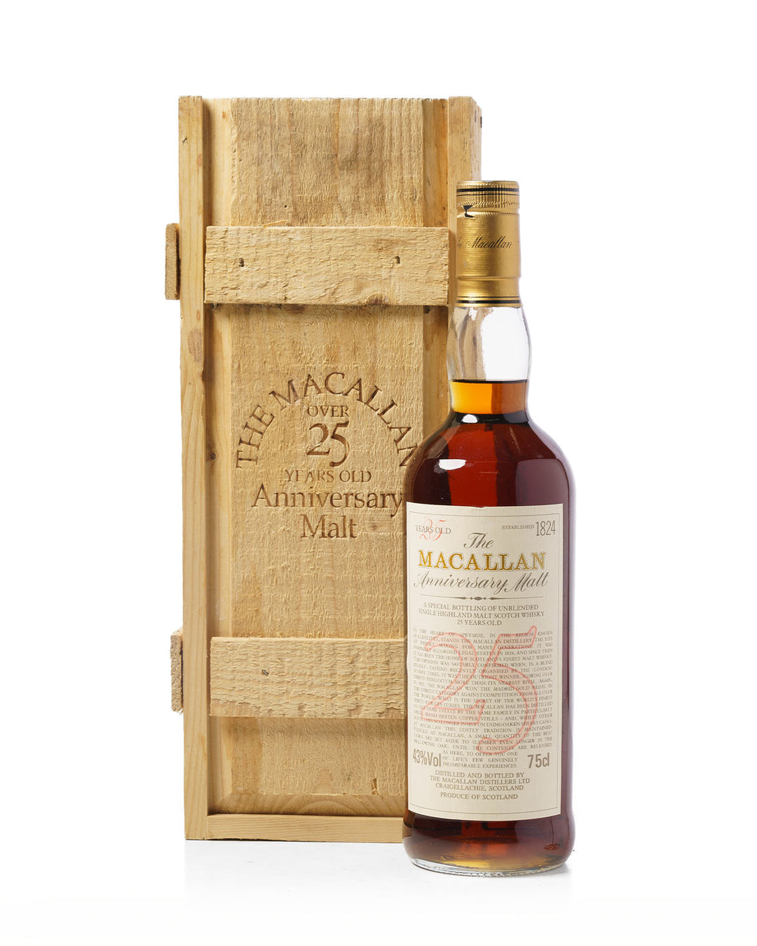 The Macallan Anniversary Malt Vertical Collection – The Only Known Complete Set Of Every Release (19 bottles)
