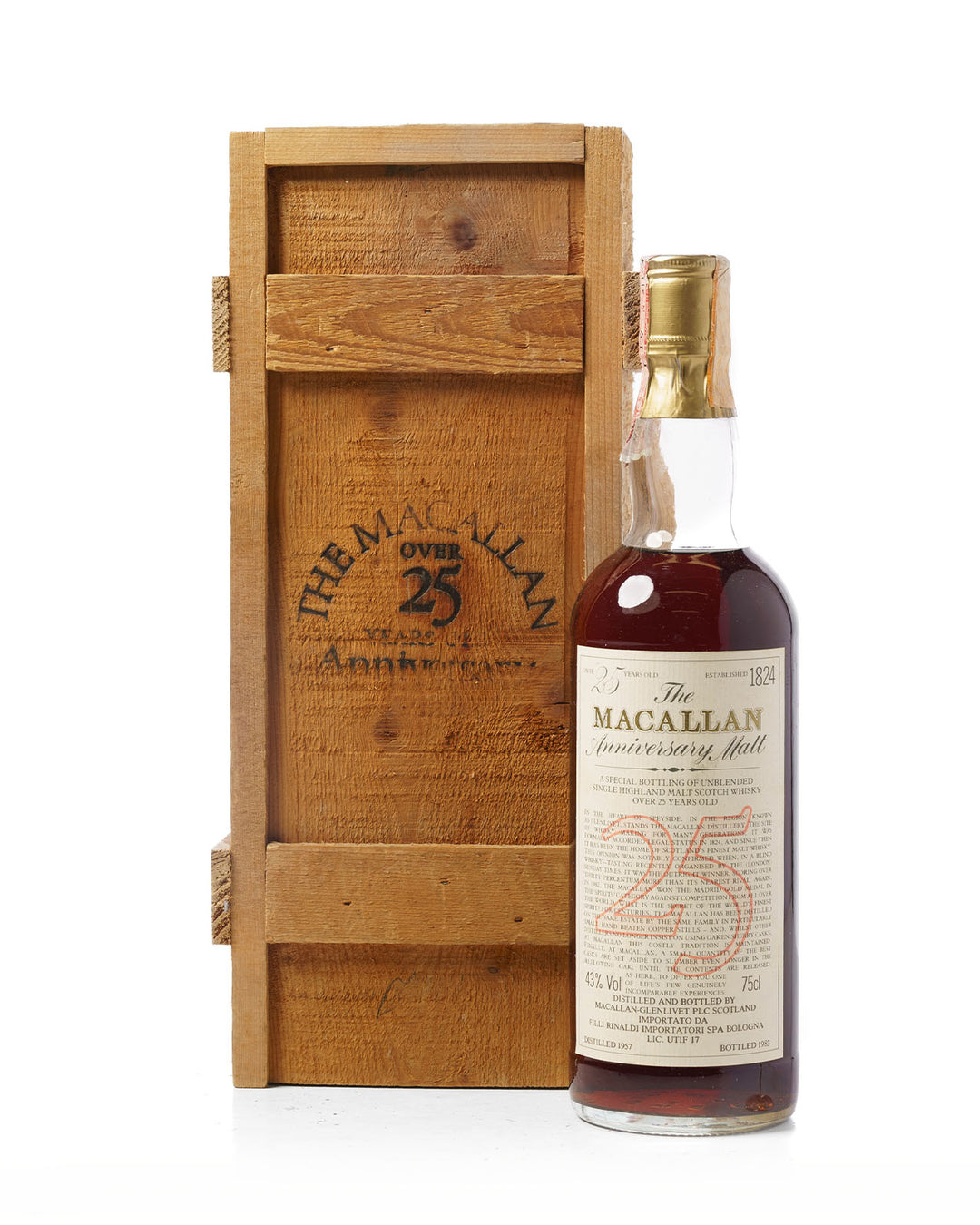 The Macallan Anniversary Malt Vertical Collection – The Only Known Complete Set Of Every Release (19 bottles)