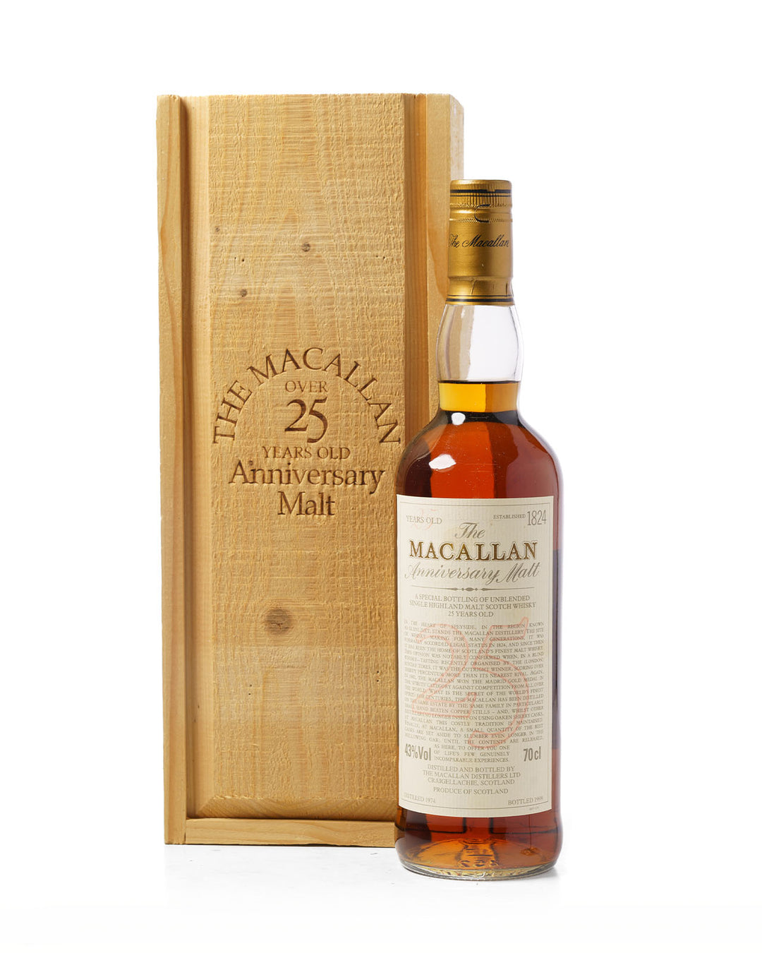 The Macallan Anniversary Malt Vertical Collection – The Only Known Complete Set Of Every Release (19 bottles)