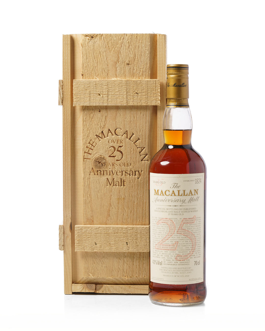 The Macallan Anniversary Malt Vertical Collection – The Only Known Complete Set Of Every Release (19 bottles)