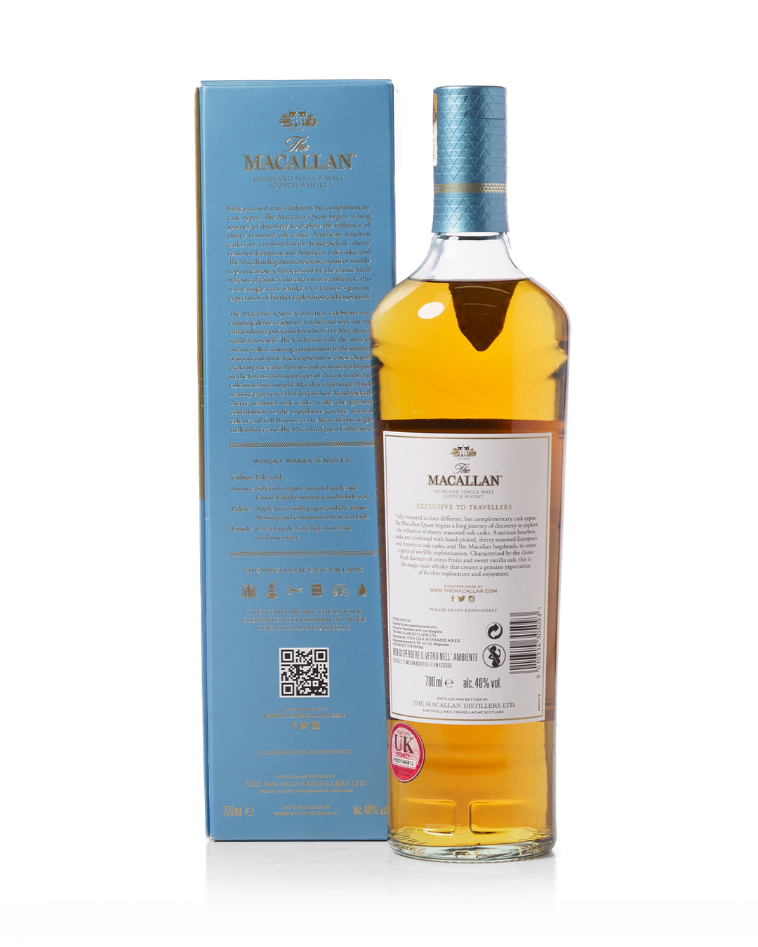 Macallan Quest Four Bottle Collection Quest, Terra, Lumina and Enigma