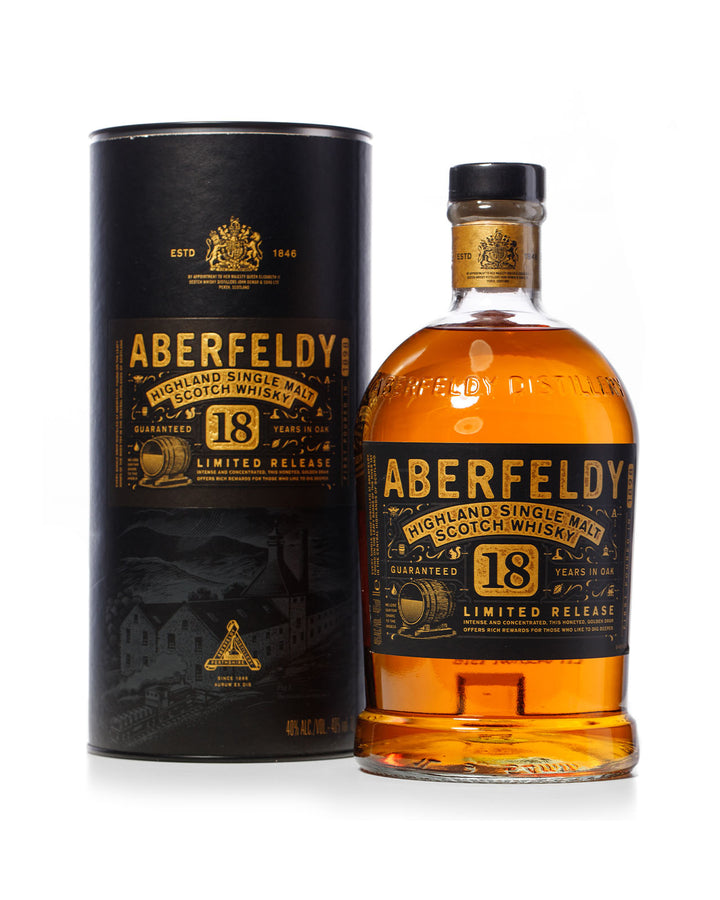 Aberfeldy 18 Year Old Bottled 2014 With Original Tube