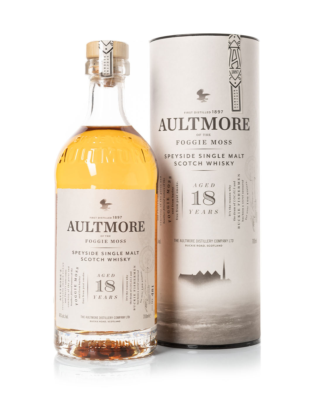 Aultmore 18 Year Old Foggie Moss Bottled 2021 With Original Tube