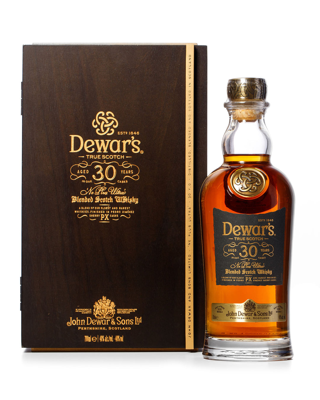 Dewar's 30 Year Old Bottled 2015 with Original Wood Box