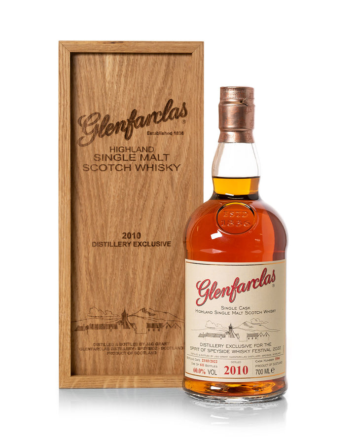 Glenfarclas 2010 Distillery Exclusive Bottled 2022 With Original Wooden Box