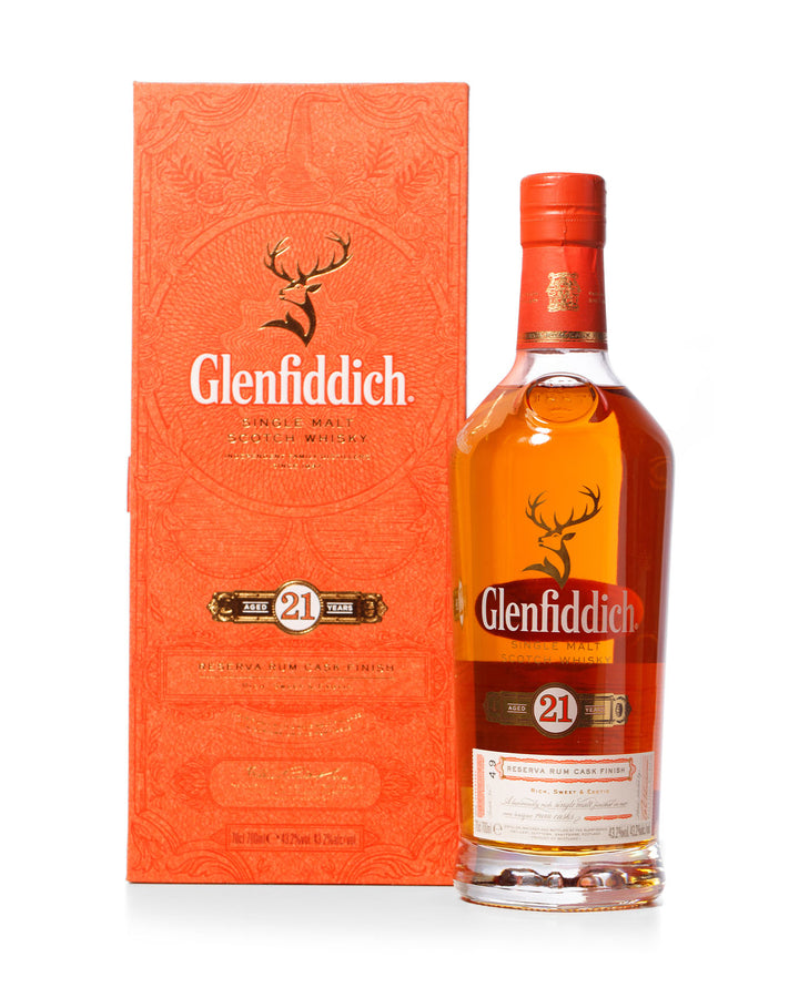 Glenfiddich 21 Year Old Reserva Rum Cask With Original Box