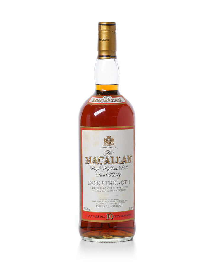 Macallan 10 Year Old Cask Strength 1 Litre With Original Box