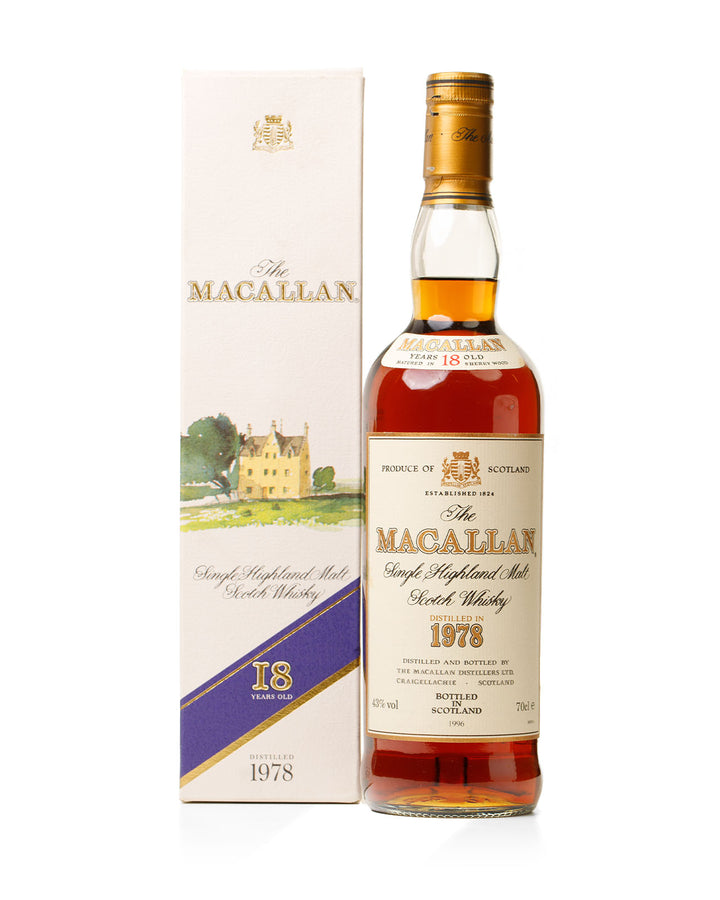 Macallan 1978 18 Year Old Bottled 1996 With Original Box