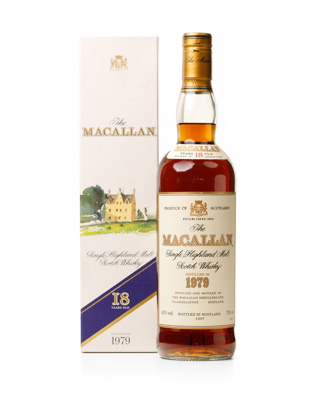 Macallan 1979 18 Year Old Bottled 1997 With Original Box