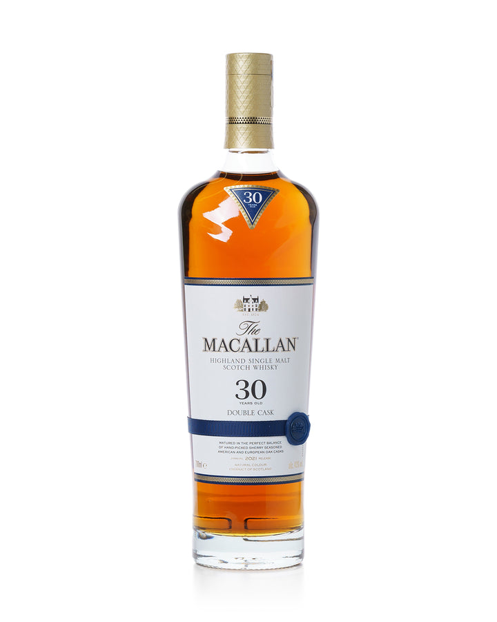 Macallan 30 Year Old Double Cask 2021 Release With Wooden Original Box