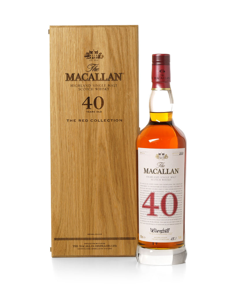 Macallan 40 Year Old Red Collection Bottled 2020 With Original Box