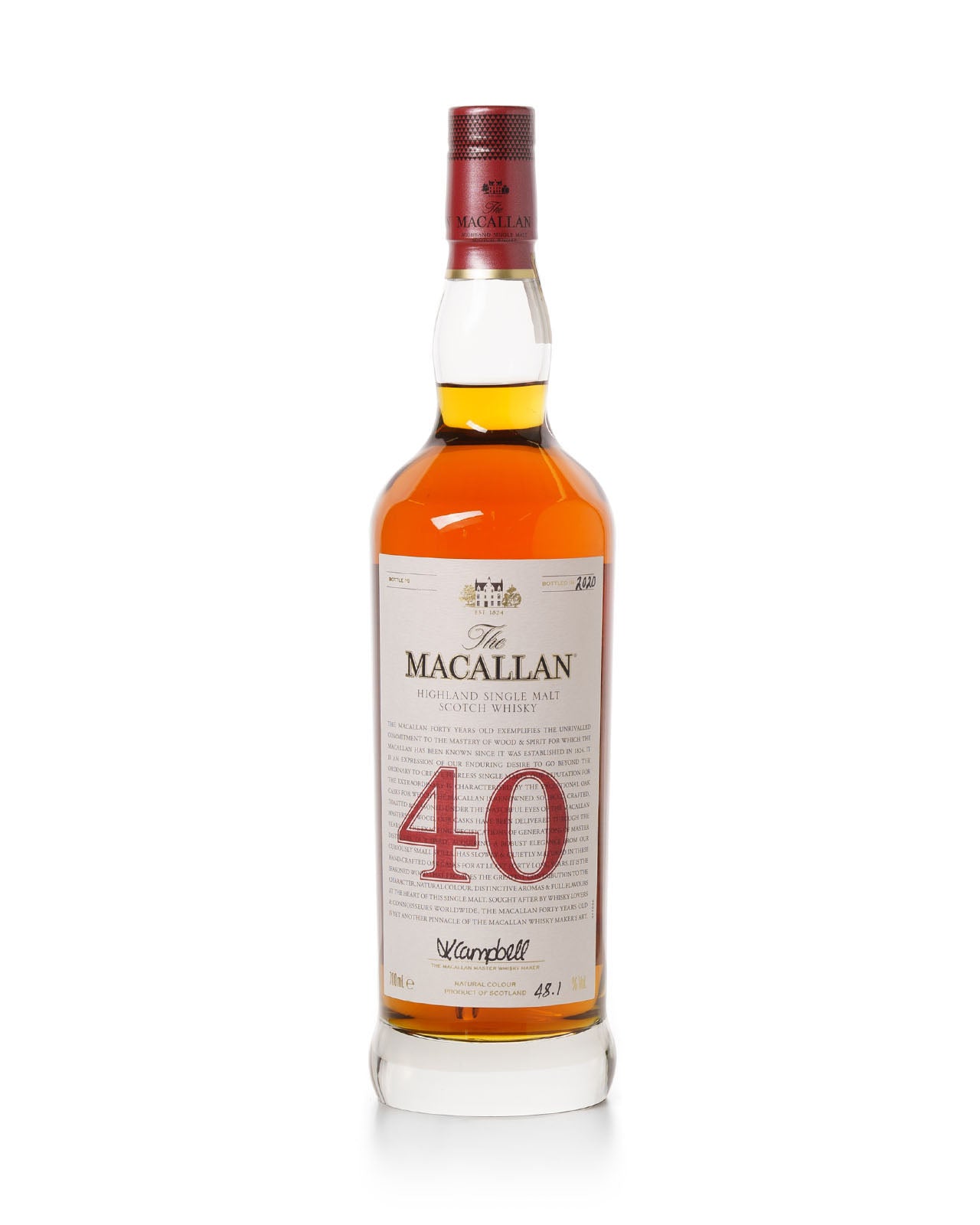 THE MACALLAN 40年 700ml 空瓶 1本 化粧箱1個 THE MACALLAN 40年 700ml 空瓶 1本 化粧箱1個 THE MACALLAN 40年 700ml