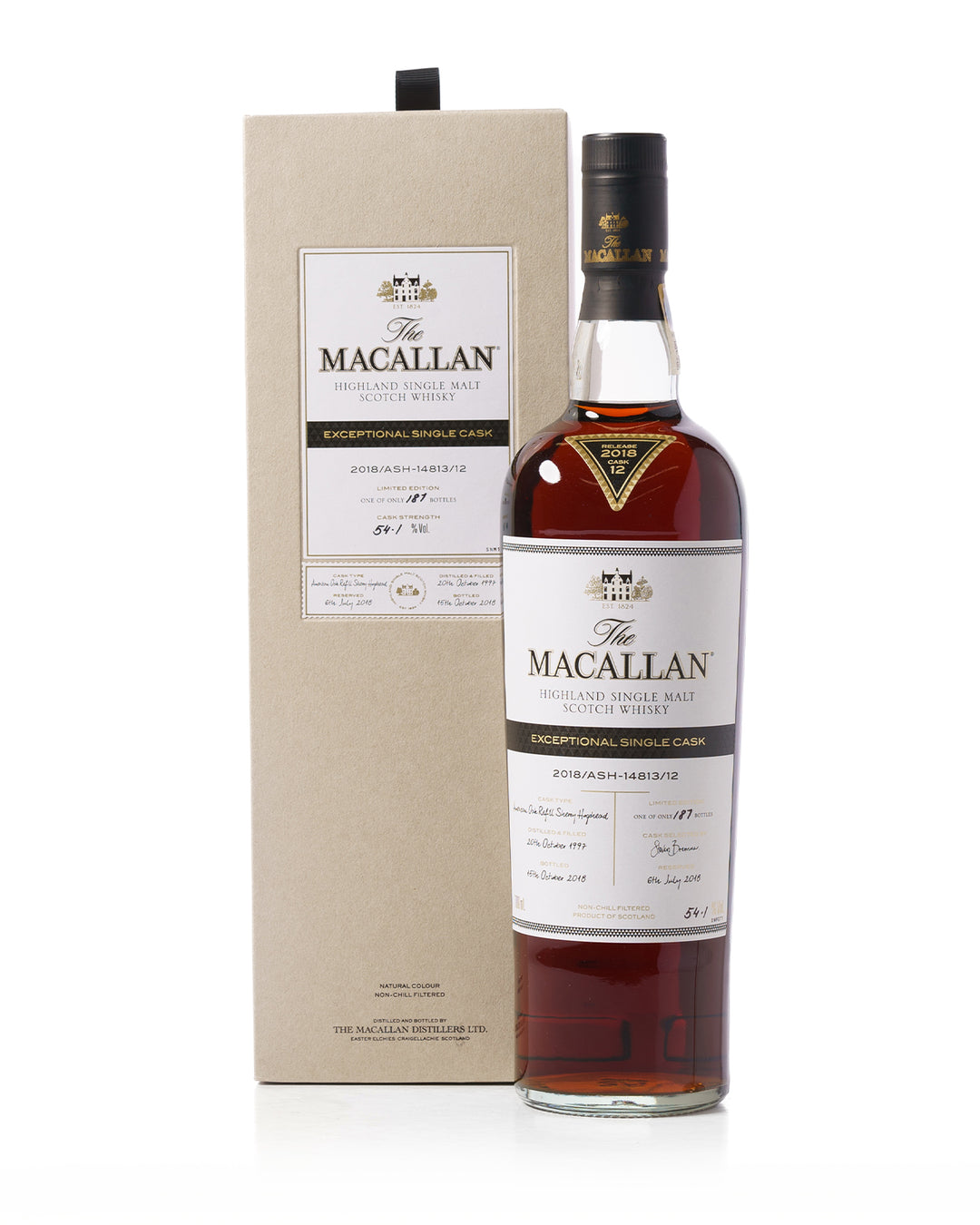 Macallan 1997 Exceptional Cask ESH-14813/12 Bottled 2018 With Original Box
