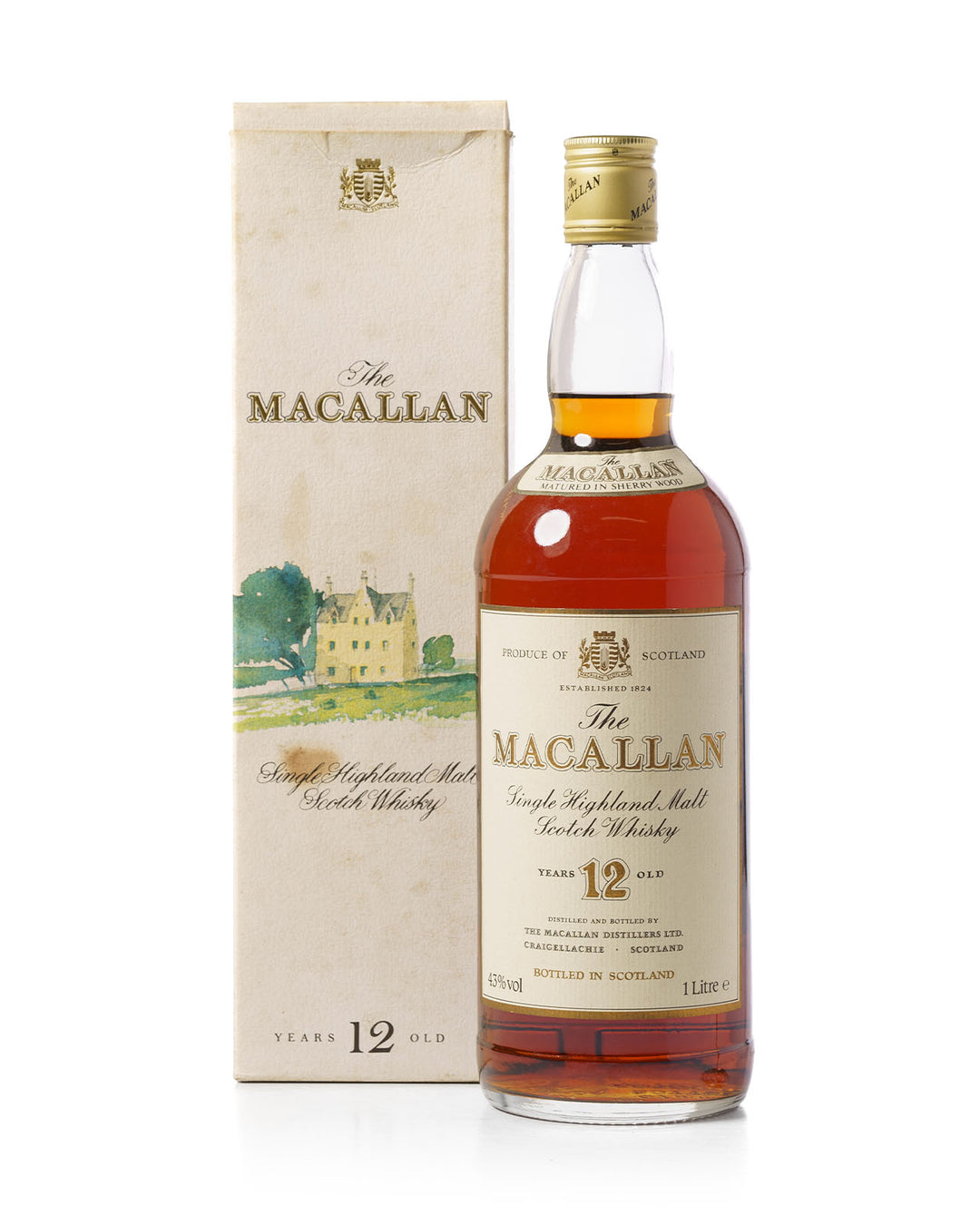 Macallan 12 Year Old Sherry Cask 1 Litre Screw Cap With Original Box