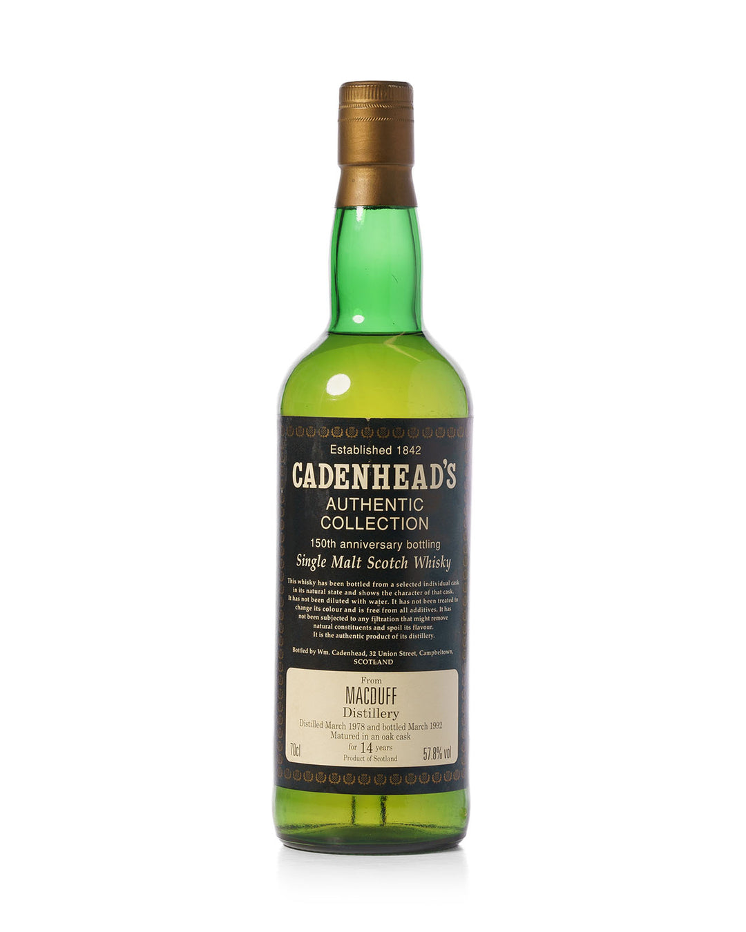 Macduff 1978 14 Year Old Cadenhead's Authentic Collection Bottled 1992