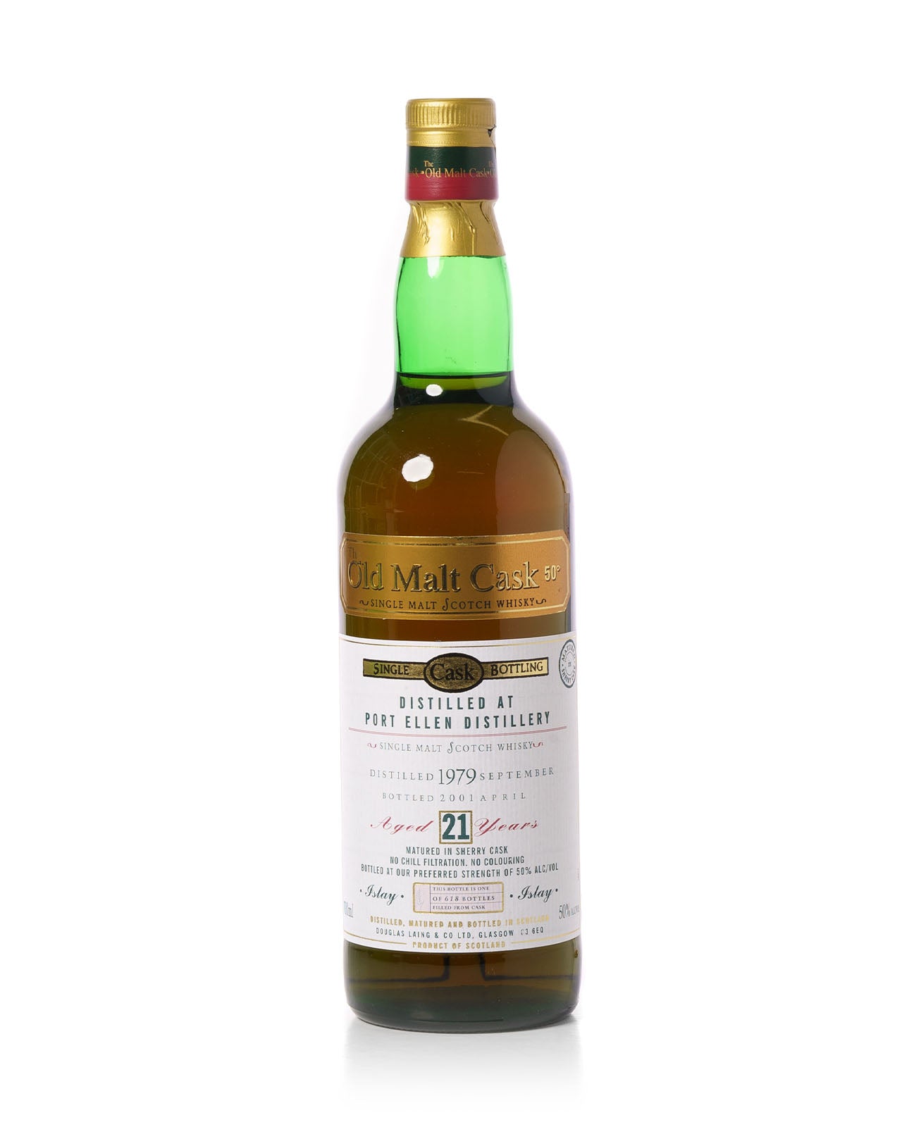 ウイスキー Old Malt Cask Port Ellen 21 Years Port Ellen 1979 21 Year Old Old Malt Cask Douglas Laing Bottled