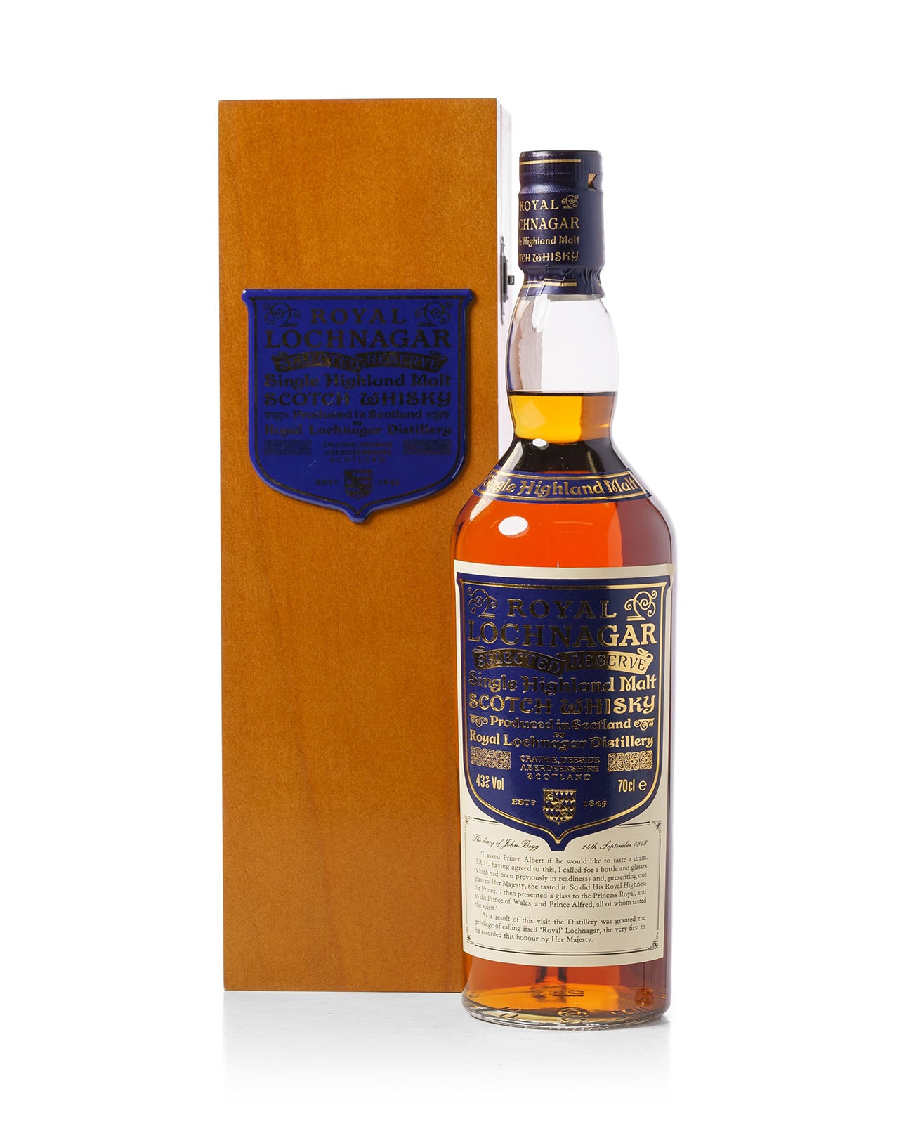 ウイスキー  Lochnagar Selected Reserve 750ml Royal Lochnagar Selected Reserve Single Malt Whisky, 70cl