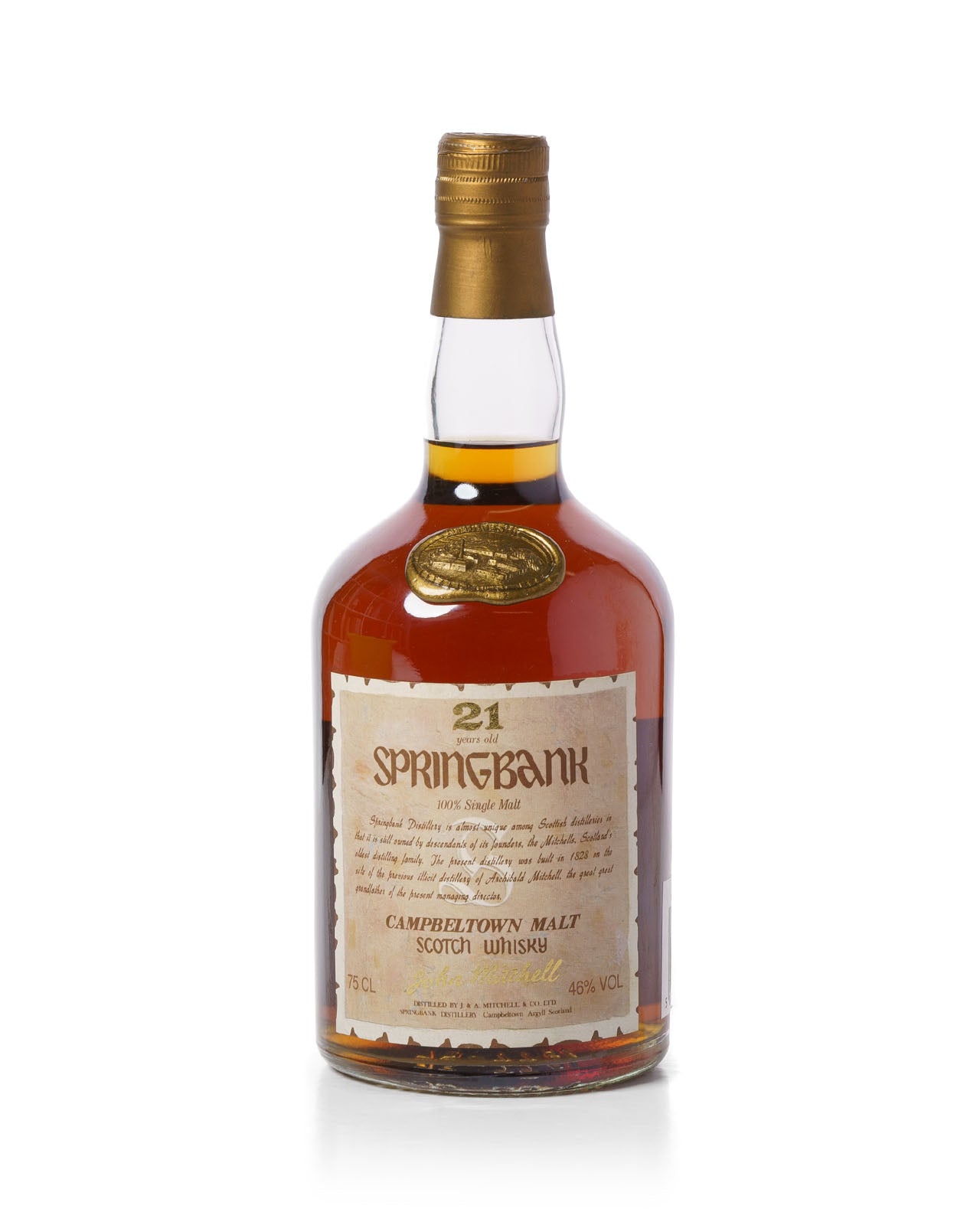 Springbank 21 Year Single Malt 75cl With Original Box – Mark