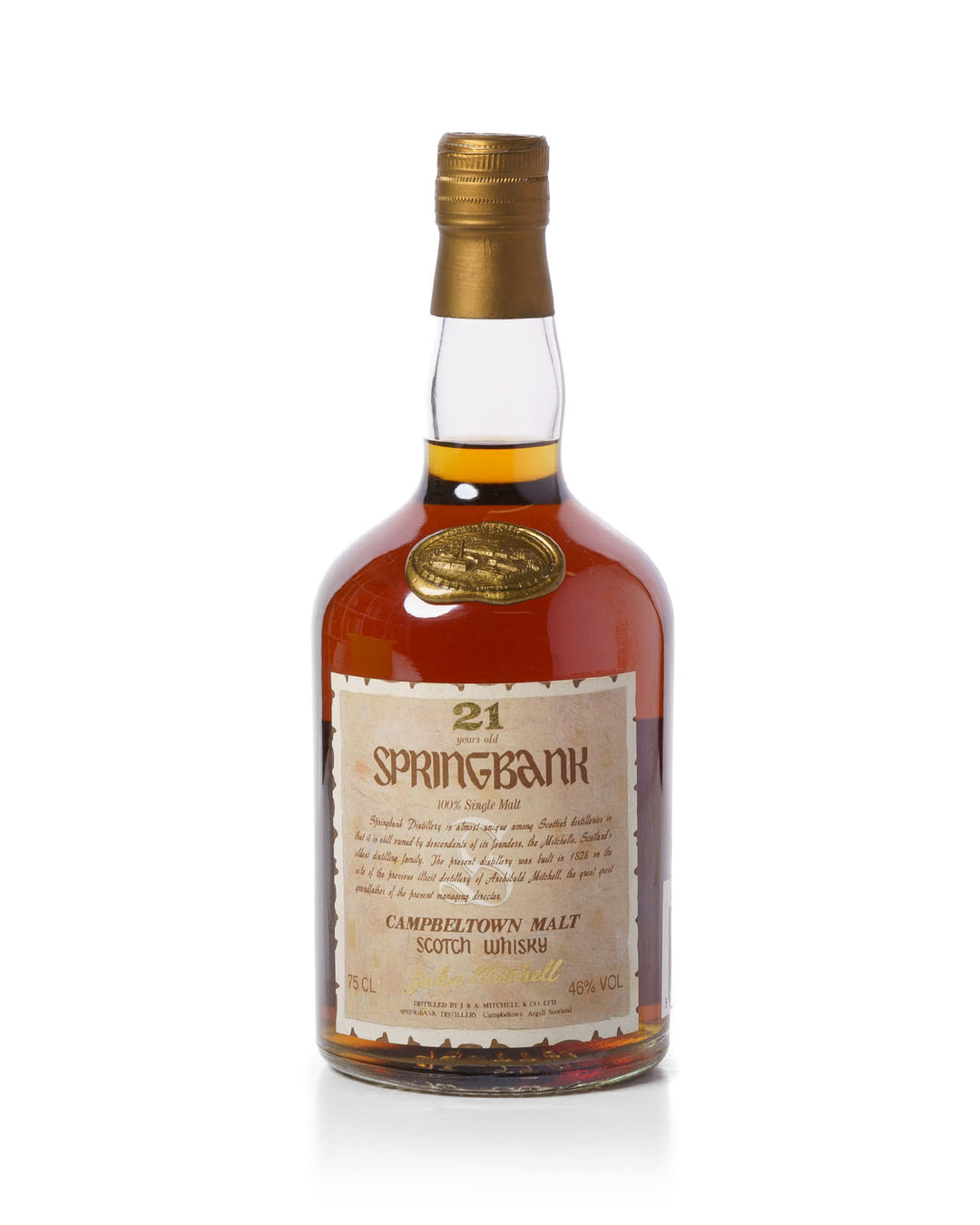 Springbank 21 Year Single Malt 75cl With Original Box