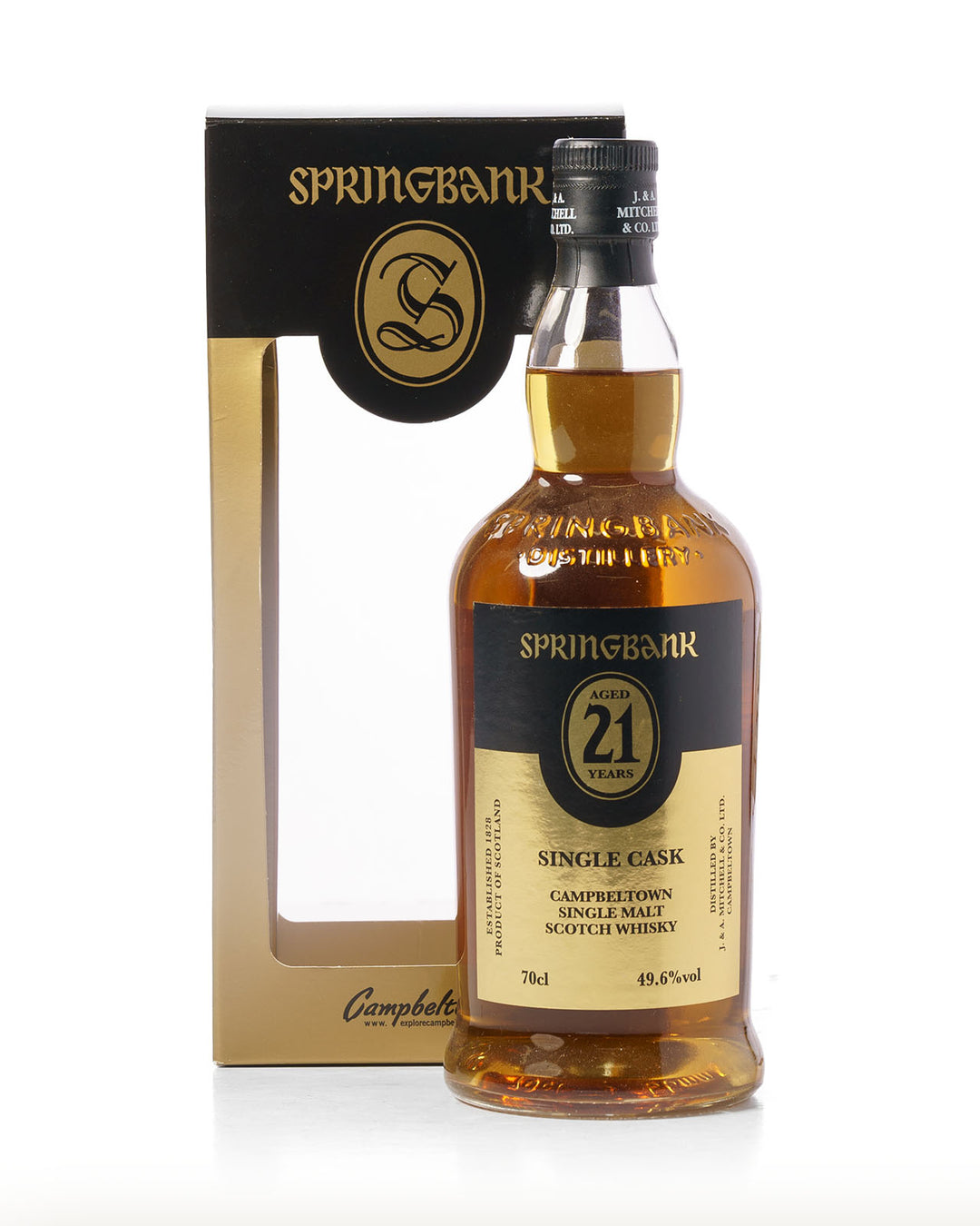 Springbank 21 Year Old Single Cask Bottled 2016 With Original Box