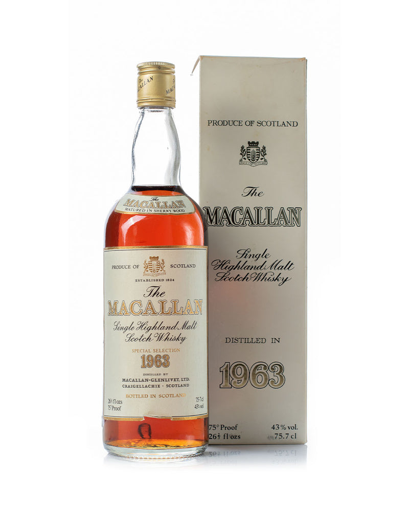 macallan 1963 Special Selection bottle & box