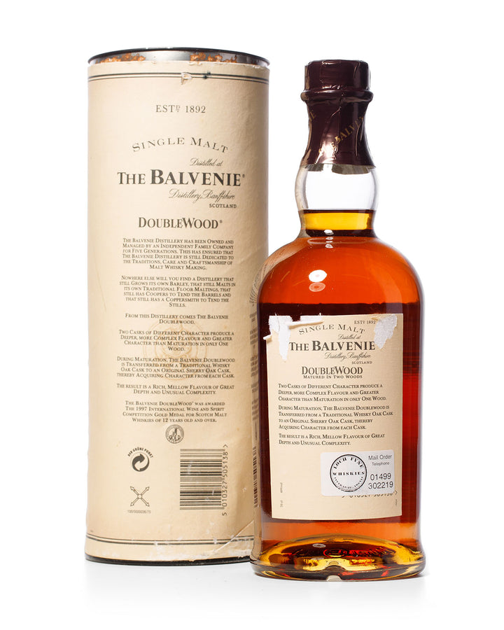 Balvenie 12 Year Old Doublewood With Original Tube