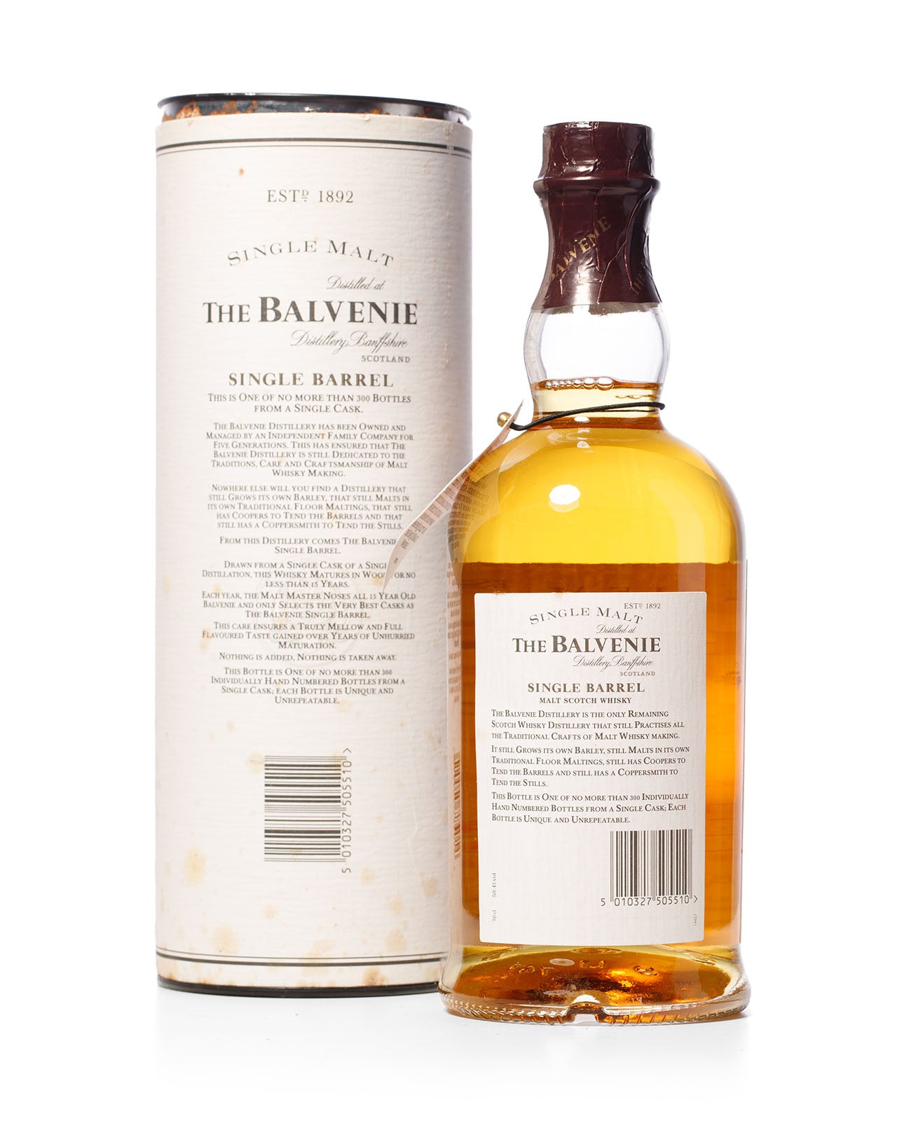 Balvenie 1980 15 Year Old Single Barrel Bottled 1995 With