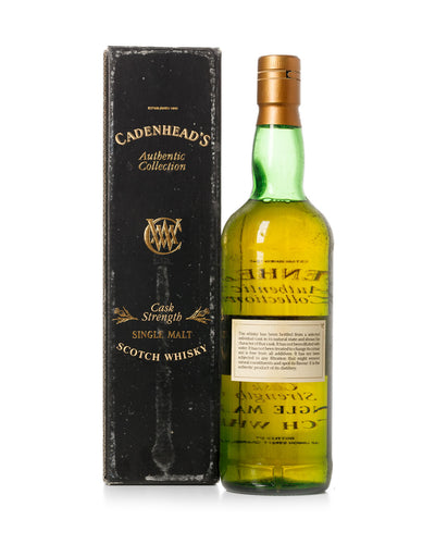 Bruichladdich 1968 25 Year Old Cadenhead's Authentic Collection Bottled 1993 With Original box