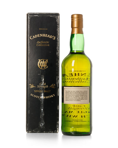 Edradour 1976 18 Year Old Cadenhead's Authentic Collection Bottled 1995 With Original Box