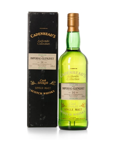 Imperial-Glenlivet 1979 Cadenhead's Authentic Collection Bottled 1994 With Original Box