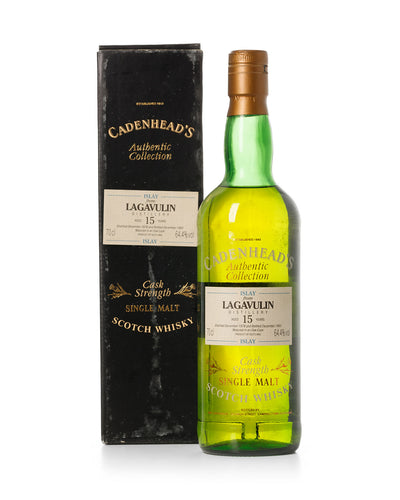 Lagavulin 1978 15 Year Old Cadenhead's Authentic Collection Bottled 1993 With Original Box