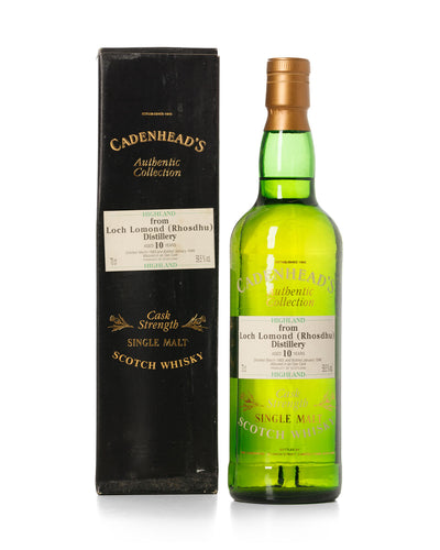 Loch Lomand 1985 10 Year Old Cadenhead's Authentic Collection Bottled 1996 With Original Box