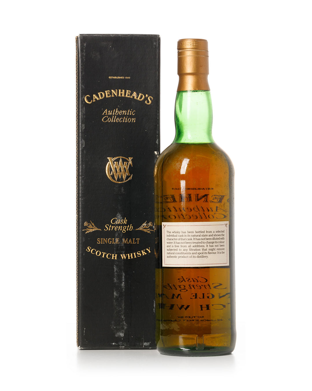 Macallan 1979 13 Year Old Cadenhead's Authentic Collection Bottled in 1992 With Original Box